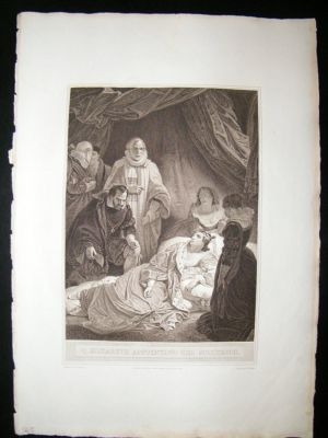 Queen Elizabeth Appointing her successor 1796 Folio Ant
