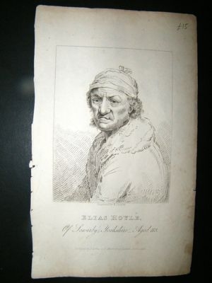Elias Hoyle, Sowerby Yorkshire, Age 113: 1822 Portrait.
