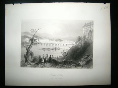 Austria: 1855 Steel Engraving, Linz