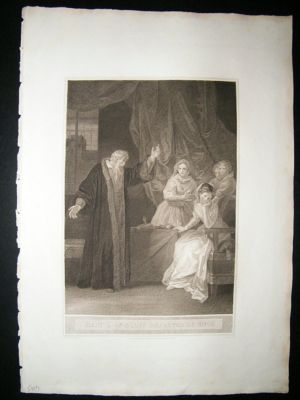 Mary Queen of Scots reproved by Knox 1800 Folio Antique