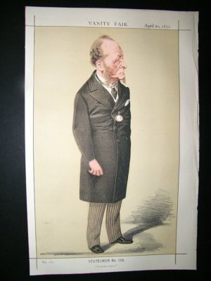 Vanity Fair Print: 1872 Gathorne Hardy, Caricature