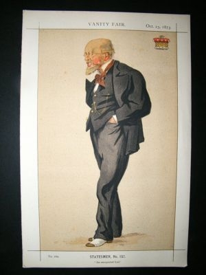 Vanity Fair Print: 1873 Earl of Harrington, Yachting