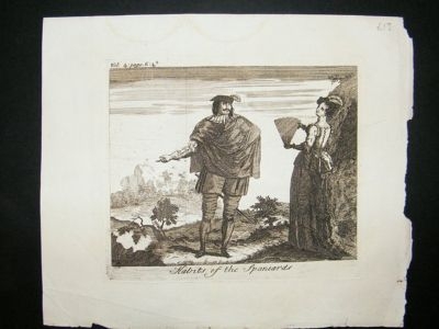 Spain: 1746 Copper Plate, Spaniard Costume Print