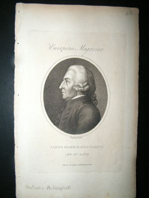 James Harris, Author & Philosopher:1802 portrait.