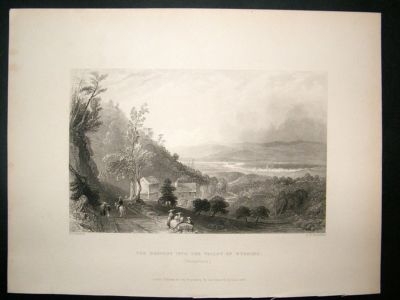 USA: c1840 engraving,Wyoming Valley, Pennsylvania