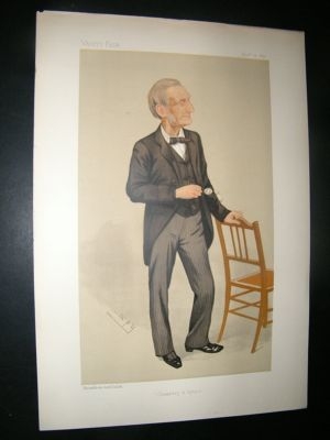Vanity Fair Print: 1891 Prof. John Hall Gladstone, Doct