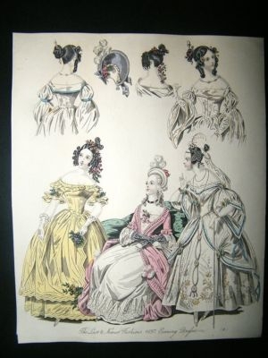 Fashion 1837 Evening Dresses, Hand Col #43