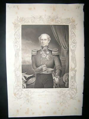 Military Portrait:1858 Lord Raglan, Crimea.