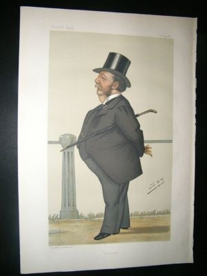Vanity Fair Print: 1882 Capt. Arthur Gooch, Theatre