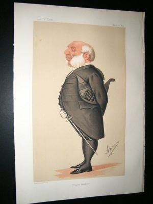 Vanity Fair Print: 1874 Capt. Ralph Allen Gossett, Mili