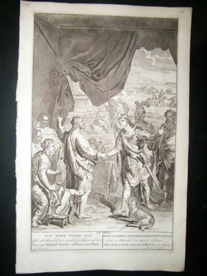 Religious 1720 Isaac & Abimelech, Folio Print, Elzevier