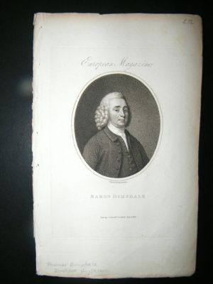 Baron Dimsdale, Small Pox Physician:1802 Portrait.