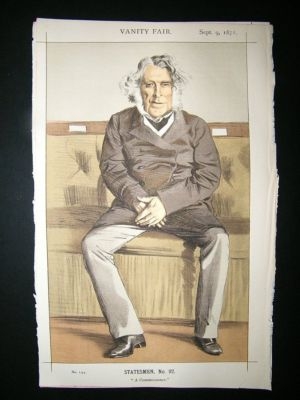Vanity Fair Print: 1871 Russell Gurney, Caricature