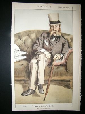 Vanity Fair Print: 1871 George John Whyte-Melville