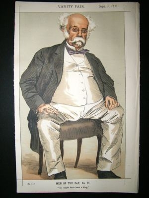 Vanity Fair Print: 1871 Duke of Saldanha, Portugal