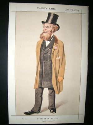 Vanity Fair Print: 1873 Charles Gilpin, Caricature