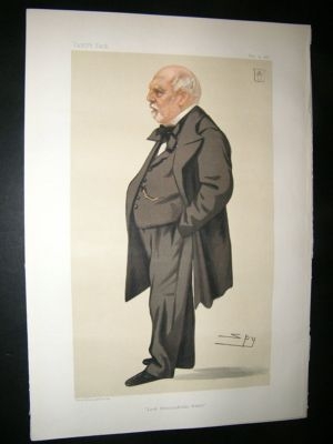Vanity Fair Print: 1881 Philip Rose, Spy Cartoon