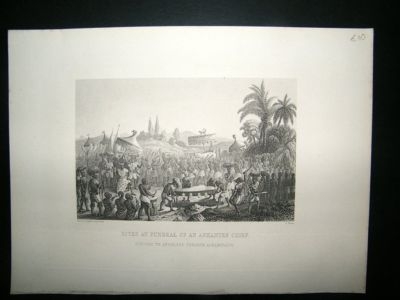 Africa: 1860 Funeral Of Ashantee Chef.