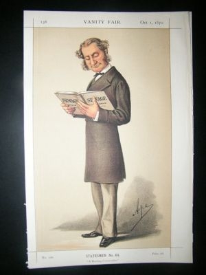 Vanity Fair Print: 1870 Lord Robert Montagu