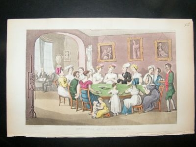 Dr Syntax by Rowlandson 1855 Playing Cards, Gambling