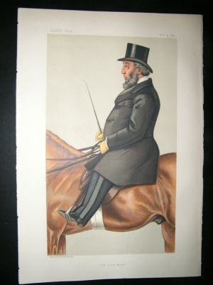 Vanity Fair Print: 1882 John Whitaker Ellis. Mayor, Spo