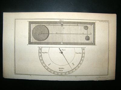 Science: 1767 Barometer. Antique Print.