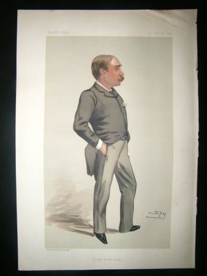 Vanity Fair Print: 1882 William Hurrell Mallock.