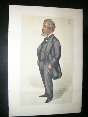 Vanity Fair Print: 1882 Daniel Cooper, Spy Lithograph