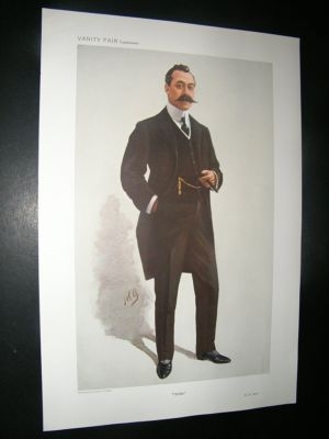 Vanity Fair Print: 1910 Solomon Joel, Horse Trainer