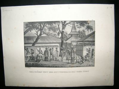 Indonesia: 1845 Religious Festival, Buru Island.