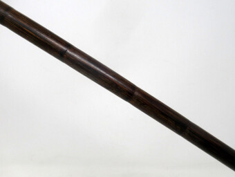 Antique Antique Vintage Partridge Wood Walking Stick Cane 18ct Gold-Plated Grip 1924