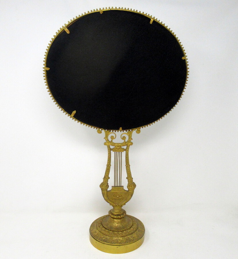 Antique Antique Lady's French Ormolu Bronze Dressing Table Vanity Mirror Grand Tour