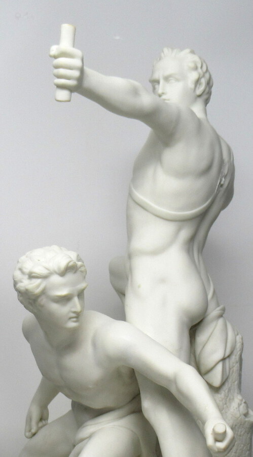 Antique Minton Parian Male Group after Albert Ernest Carrier Belleuse 19thCt