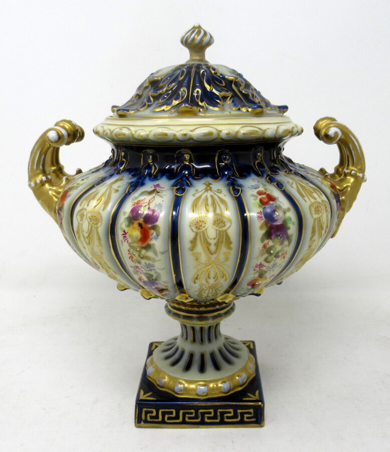 Antique Antique Sèvres Style German Rudolstadt Hand Painted Vase Centerpiece Urn Macys