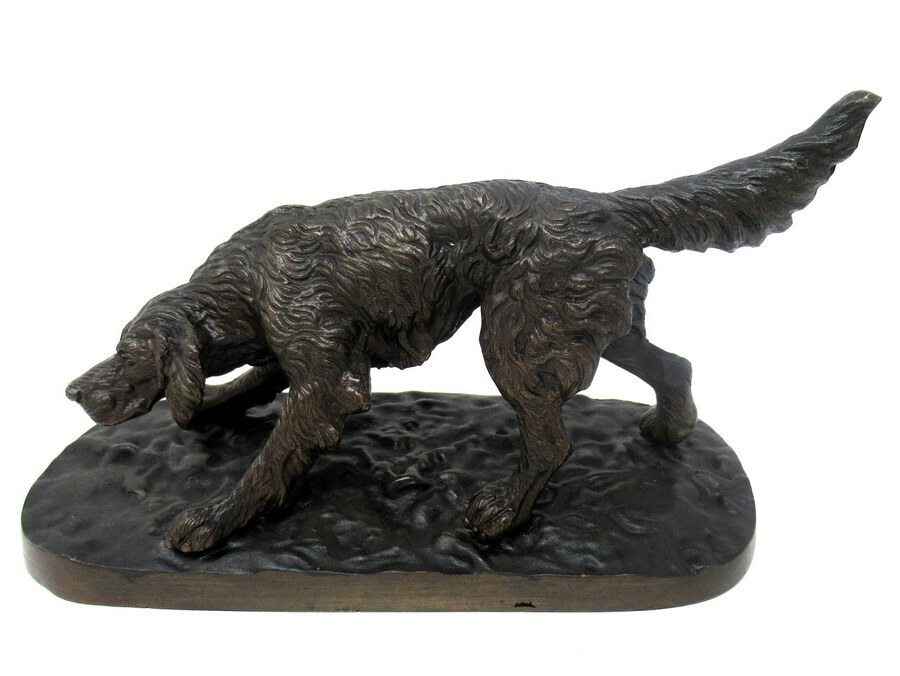 Antique Antique Grand Tour Bronze Animal Sculpture Dog Figure attrib Pierre-Jules Mene