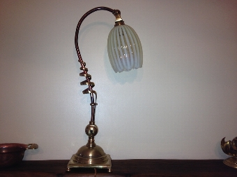 W.A.S.Benson 'Spring' table lamp Arts and Crafts