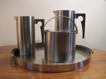 Stelton Steel,Cylinda Line Bar set, Arne Jaconsen ,circa 1968