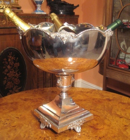 Gorgeous Silver Plated Champagne Cooler Punch Bowl