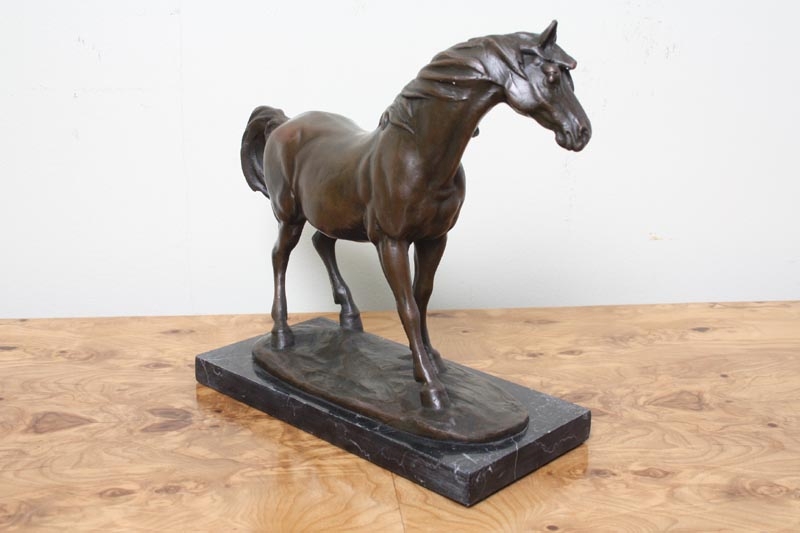 Stunning Bronze Horse Stallion Sculpture Milo