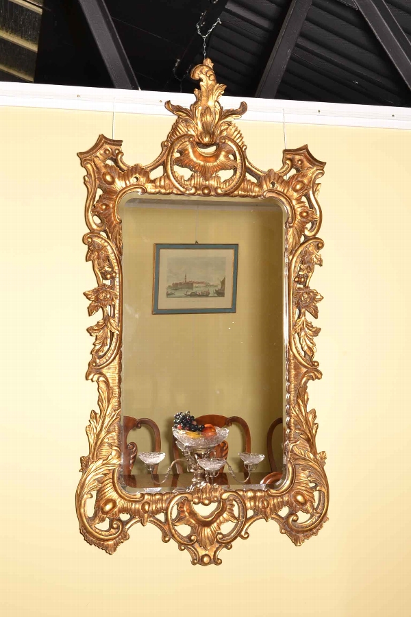 Magnificent Large Decorative Italian Gilded Mirror