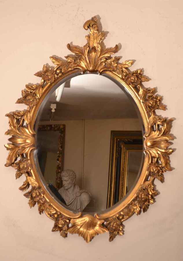 Stunning Italian Decorative Gilded Mirror