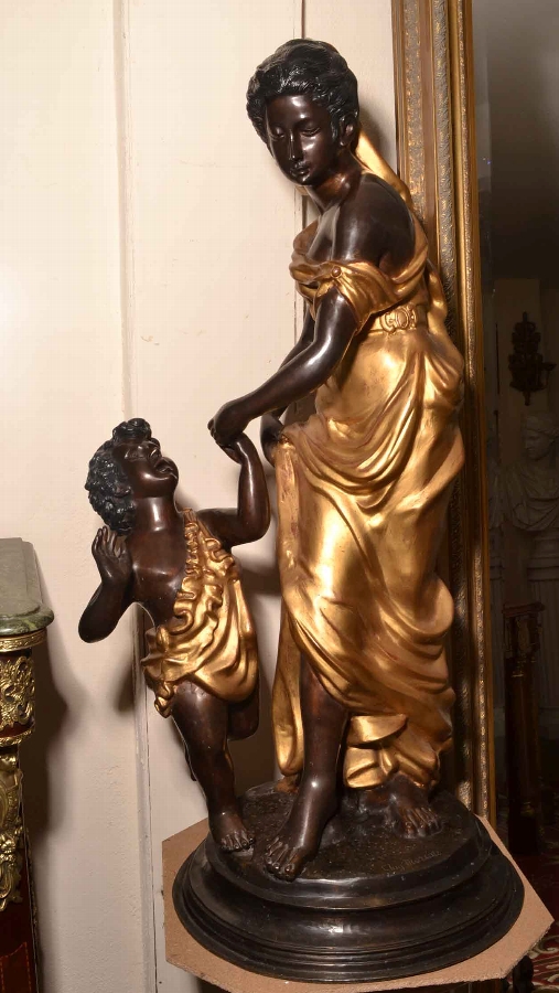 Stunning Large Bronze Satue Auguste Moreau