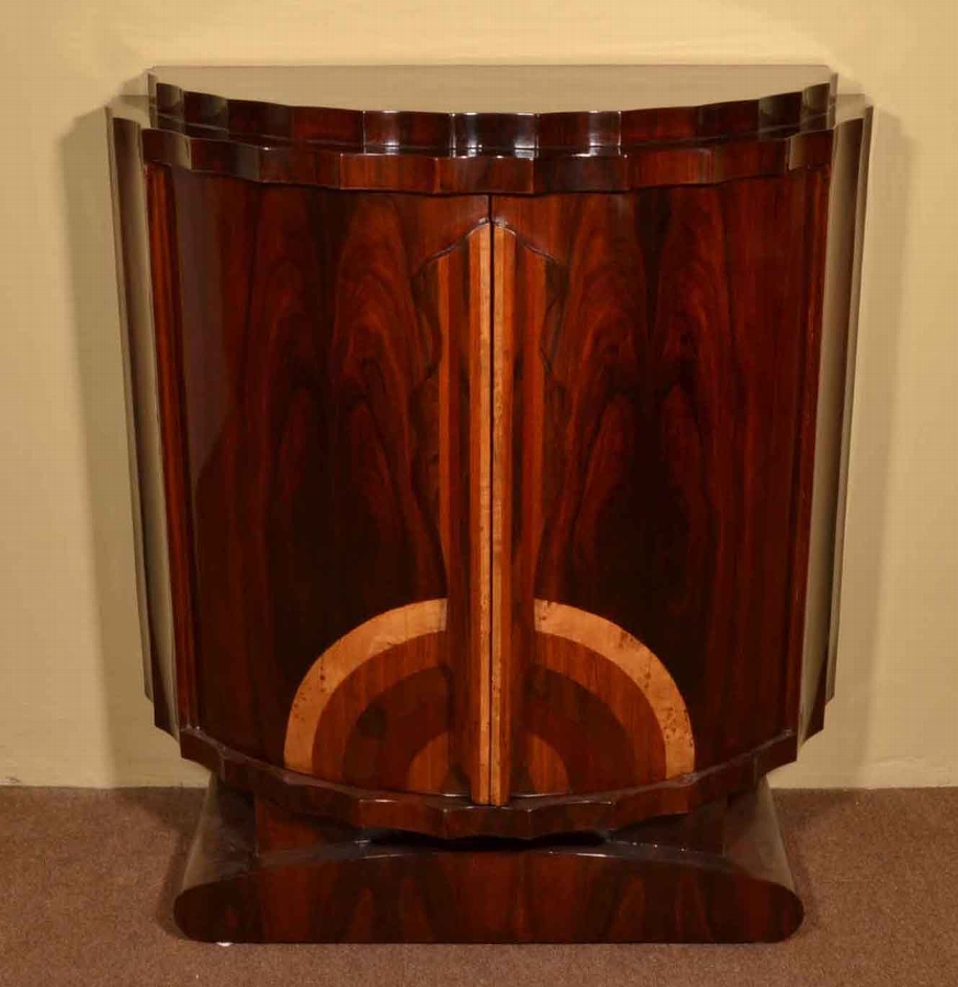 Fantastic Art Deco Rosewood Drinks Cabinet