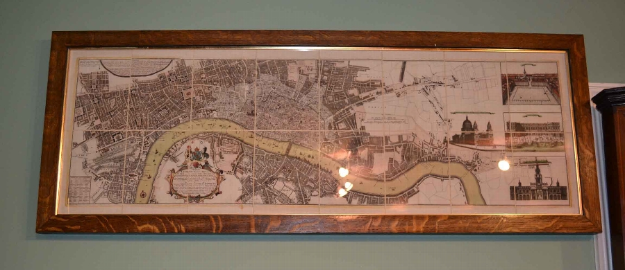 Folding Map City London, Westminister & Southwark 1671