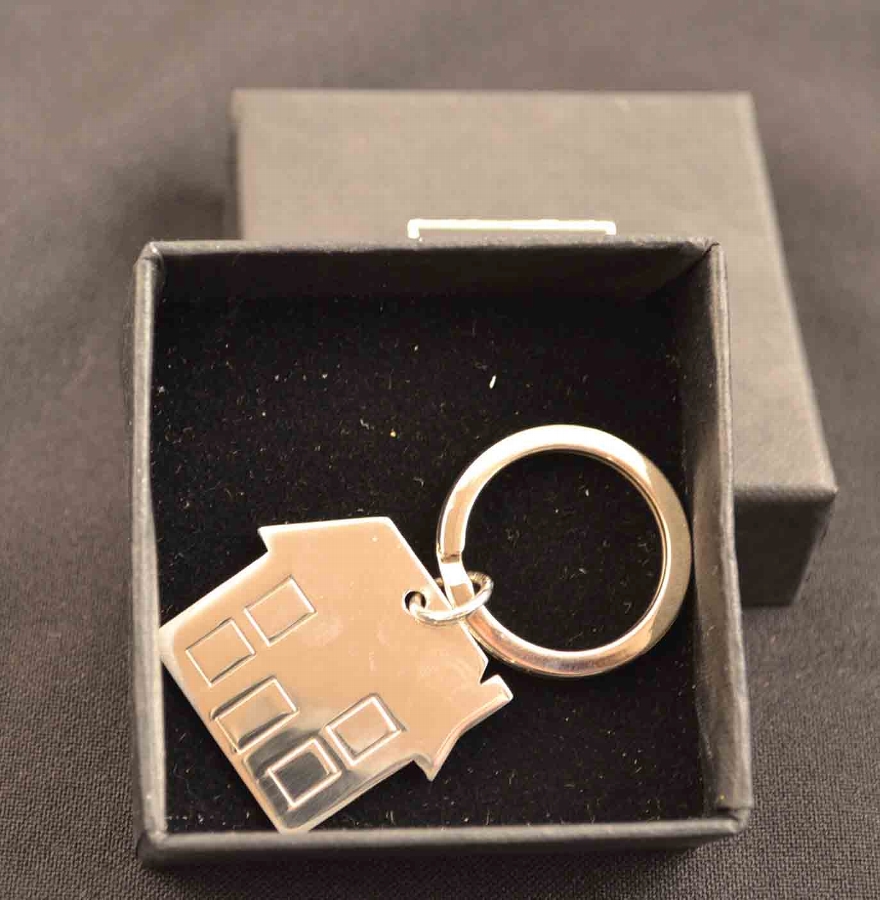 Stunning Sterling Silver House Key Ring Gift Idea
