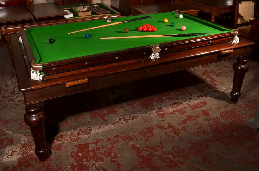 Antique Victorian Mahogany Snooker / Dining Table C1880