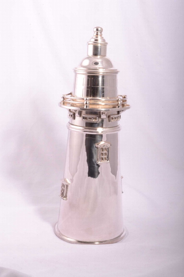Charming and Unusual Silver Plated Maritime Lighthouse