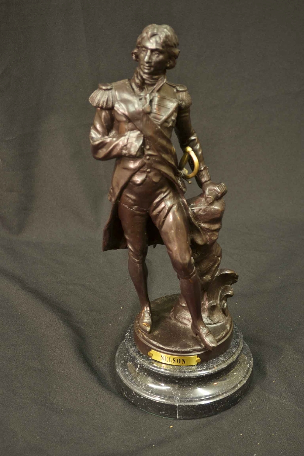 Stunning Bronze Sculpture British Admiral Lord Nelson