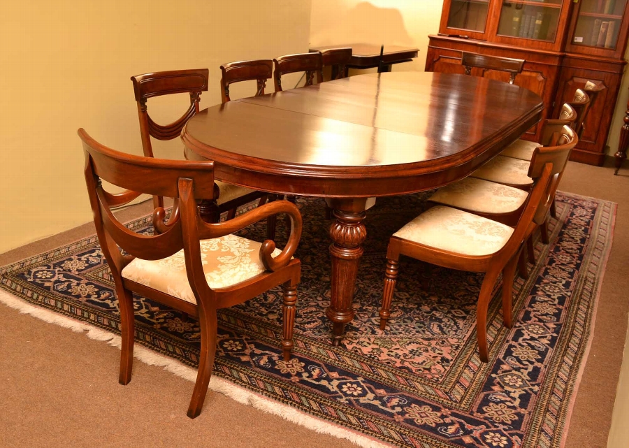 Antique Victorian Mahogany Dining Table C1870 10Chairs