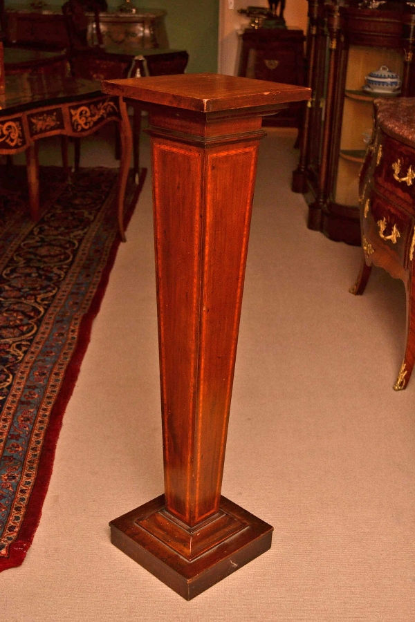 Antique Victorian Mahogany Pedestal Stand C1900